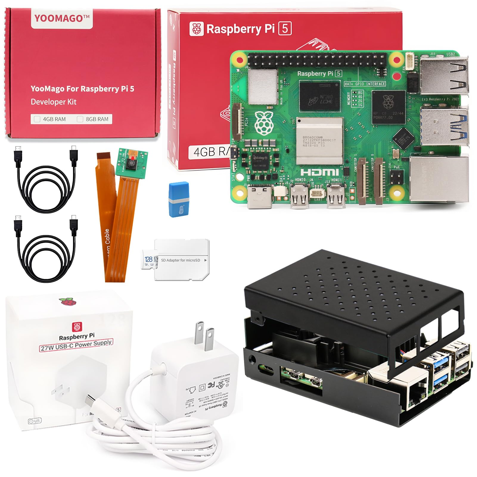 Raspberry Pi 4 8Gb Ram Kit - Nieuwe Originele Ontwikkelbord Raspberry Pi 5
