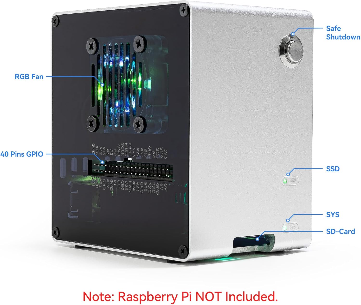 Pironman 5-Mini NVMe M.2 SSD P - Raspberry Pi Ai Kit Hailo-8L recensie en prijs